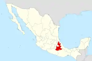 State of Puebla within Mexico