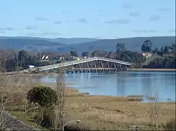 Isla Teja and Torobayo connected by the Río Cruces Bridge