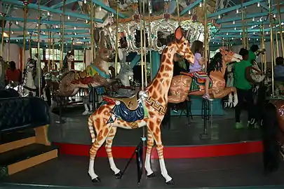 Giraffe at the Pullen Park Carousel