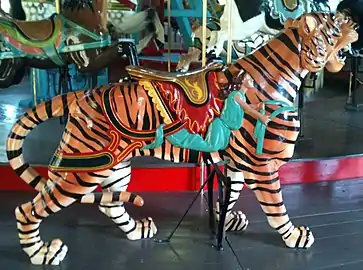 Tiger at the Pullen Park Carousel