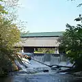 View of Pulp Mill Bridge from the north along Otter Creek: 13 Jun 2015