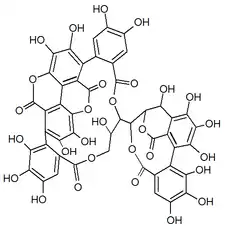 Chemical structure of punicacortein C