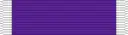 A purple military ribbon with a thick white line at each end