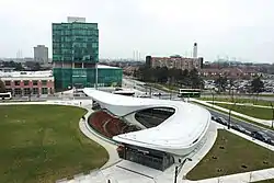 View of York University Heights from York University station