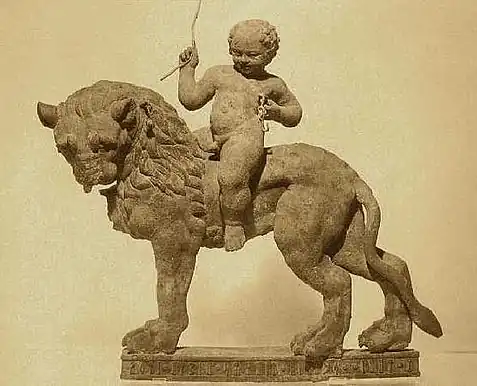 Image 8Bronze lion with a rider made by Qatabanians the circa 75-50 BCE.