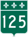 Route 125 marker