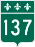 Route 137 marker