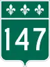 Route 147 marker