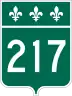 Route 217 marker