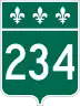 Route 234 marker