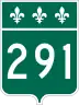 Route 291 marker