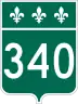 Route 340 marker