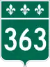 Route 363 marker