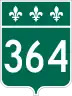 Route 364 marker