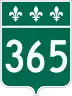 Route 365 marker