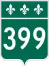 Route 399 marker