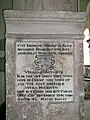 Memorial to George Wolryche, a younger brother of Sir Thomas, the first baronet.