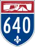 Autoroute 640 marker