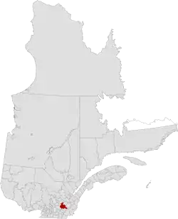 Location in Quebec