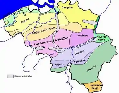 Image 35The natural regions of Belgium. (from Geography of Belgium)