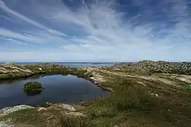 Blick zum Leuchtturm Røværsholmen