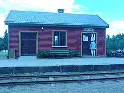 View of the village railway station