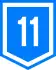 Route 11 shield}}