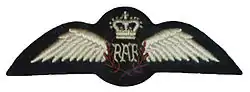 RAF pilot brevet (Queen's Crown)