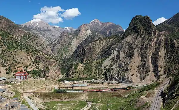 Valley with train