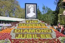 The Diamond Jubilee Floral display at the RHS Chelsea Flower Show 2012 in London