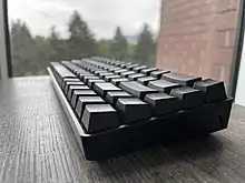 Black condensed mechanical keyboard