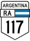 National Route 117 shield}}