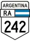 National Route 242 shield}}