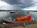 The Oakley-class motor lifeboat RNLB Ernest Tom Neathercoat (ON 982) on station between 1965 and 1990.