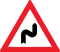 Dangerous curve first to the right