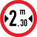 Width limit