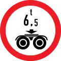 Weight limit per tandem axle