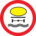 No vehicles carrying water pollutants