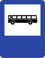 Buses stop