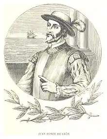 Image 15Juan Ponce de León was one of the first Europeans to set foot in the current United States; he led the first European expedition to Florida, which he named. (from History of Florida)