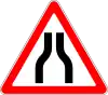 Road narrow on both sides