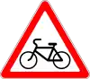 Cyclists crossing