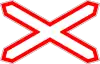 Level crossing (single track)