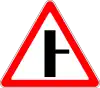 Minor road three-way intersection