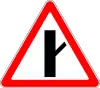 Minor road three-way intersection