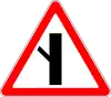 Minor road three-way intersection