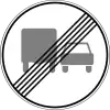 3.23 End of the zone prohibiting overtaking by trucks