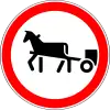 No entry for animal-drawn vehicles