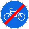 End of a cycle path