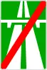 End of dual motorway